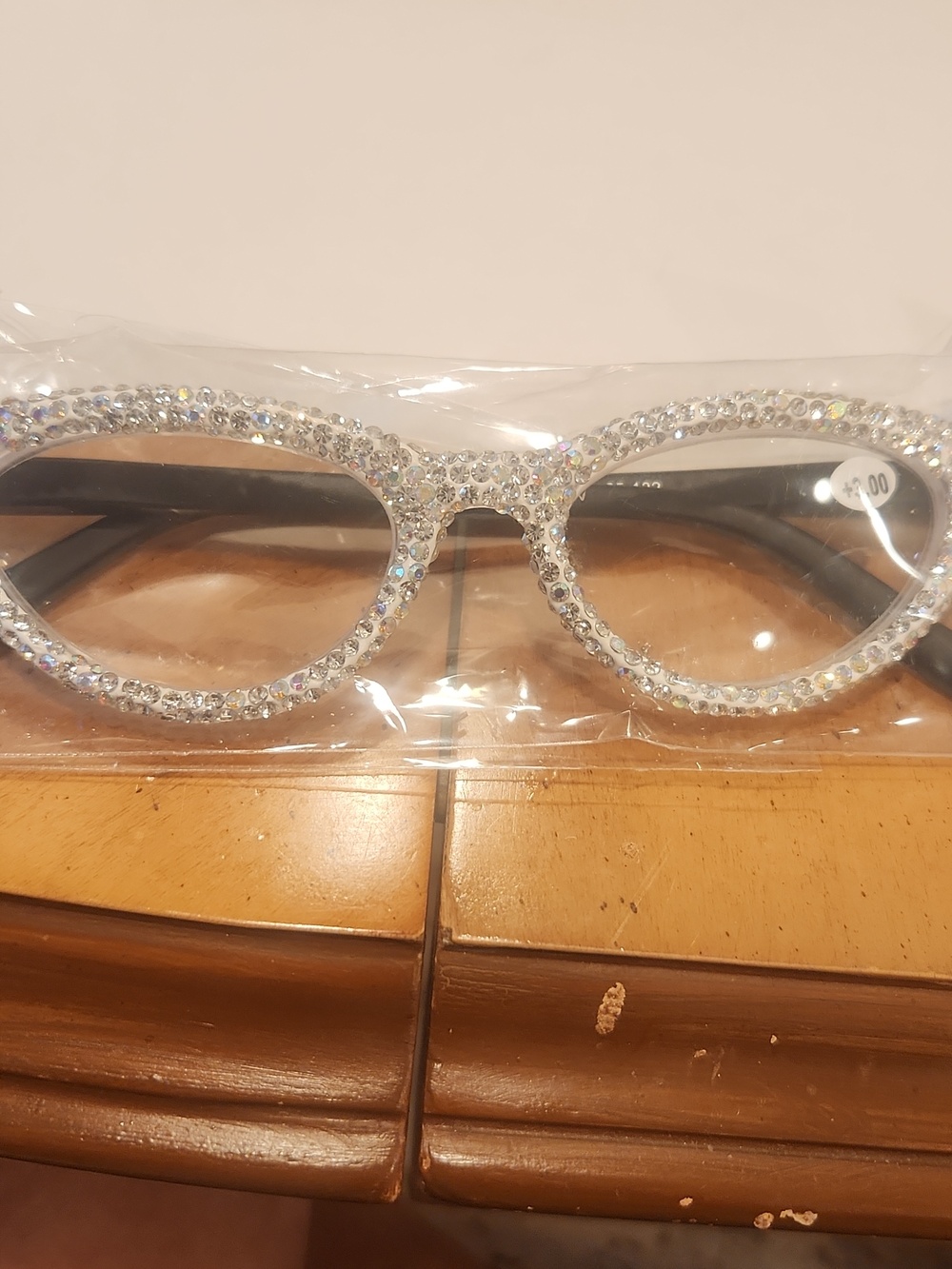 Reading Crystal Glasses +300